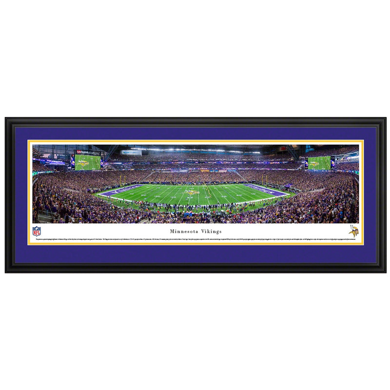 Minnesota Vikings US Bank Stadium Inaugural Game Panoramic Picture (Shipped) Collectibles Blakeway Deluxe Frame  