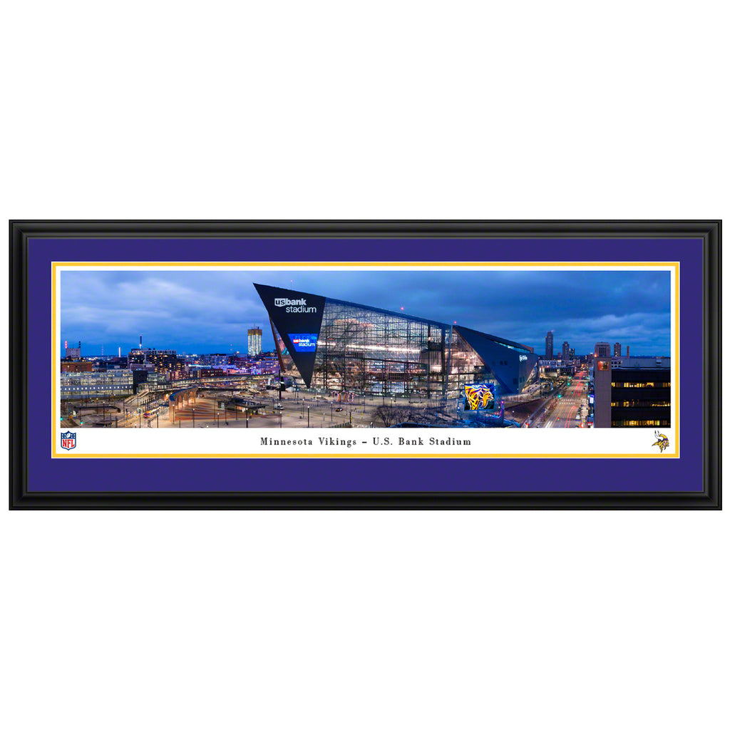 Minnesota Vikings US Bank Stadium Exterior Panoramic Picture (In-Store Pickup) Collectibles Blakeway Deluxe Frame  