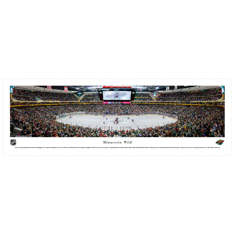 Minnesota Wild Xcel Energy Center Panoramic Picture (Shipped) Collectibles Blakeway Unframed (Tubed)  