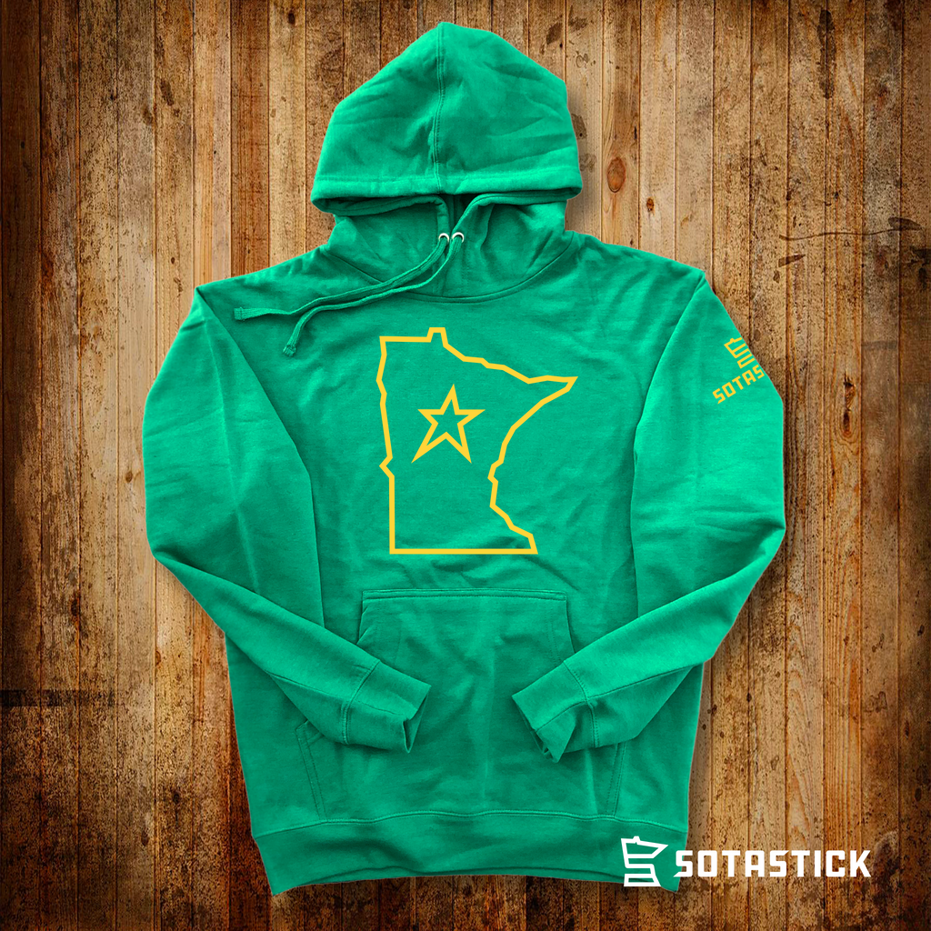SotaStick North State Green Hoodie T-Shirts SotaStick   