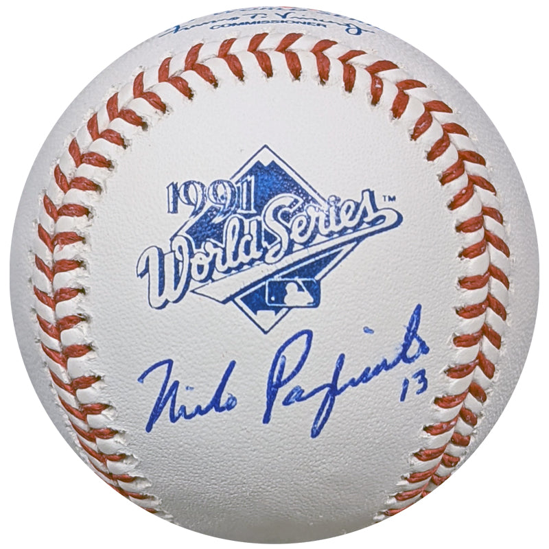 Mike Pagliarulo Autographed 1991 World Series Baseball Minnesota Twins Autographs Fan HQ   