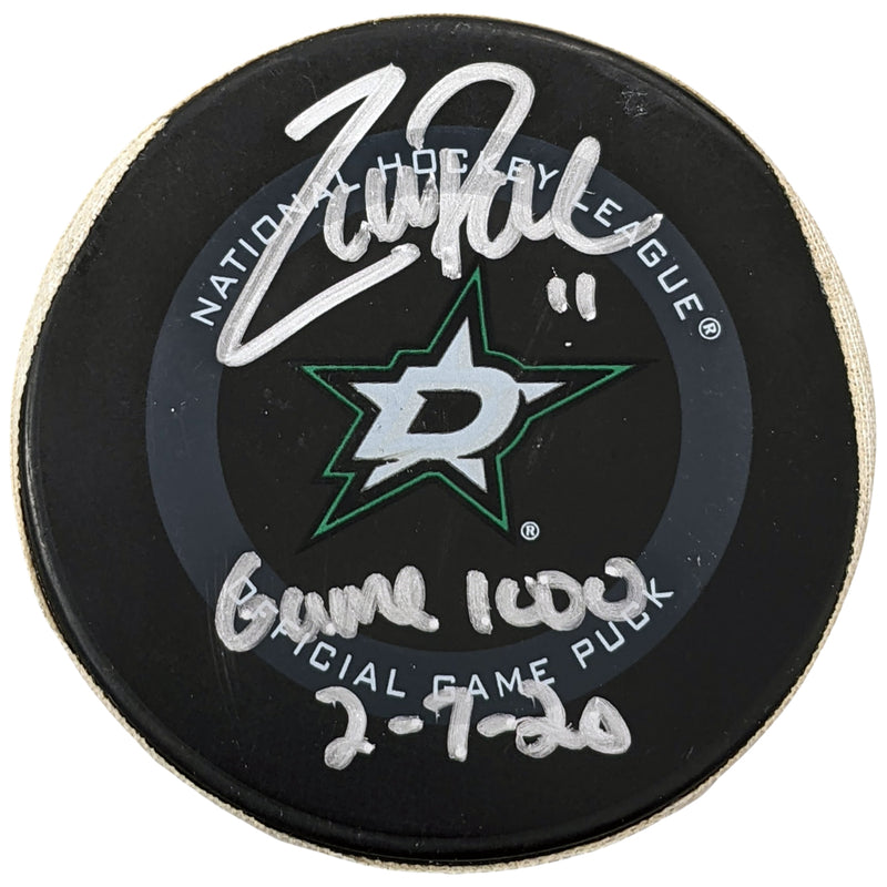 Zach Parise Autographed 1000th Game Used Puck Minnesota Wild – Fan HQ