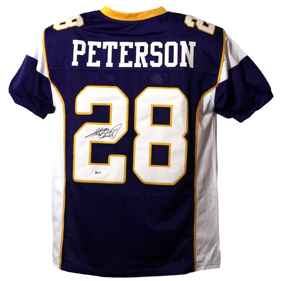Adrian Peterson Autographed Purple Pro-Style Jersey Autographs FanHQ   