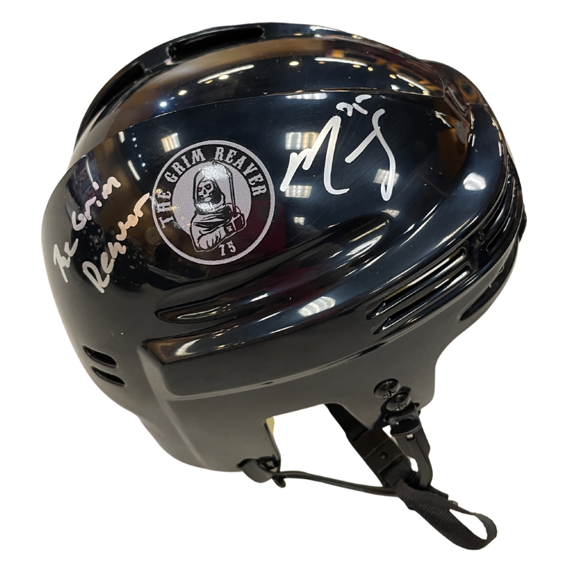 Ryan Reaves Autographed Fan HQ Exclusive SotaStick Art Mini Helmet (Numbered Edition) Autographs FanHQ Number 1/13  