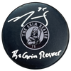 Ryan Reaves Autographed SotaStick Art Puck (Numbered Edition) Autographs FanHQ Number 23/23  