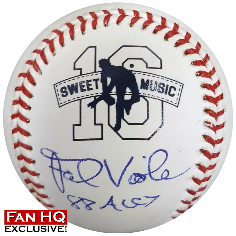 Frank Viola Autographed/Inscribed Fan HQ Exclusive Nickname "88 AL CY" Baseball (#1/16) Autographs Fan HQ   