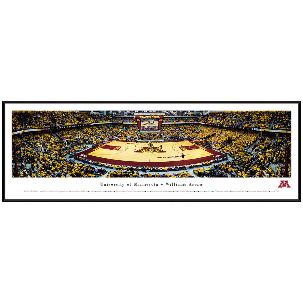 Minnesota Golden Gophers Men's Basketball Williams Arena Panoramic Picture (Shipped) Collectibles Blakeway Deluxe Frame