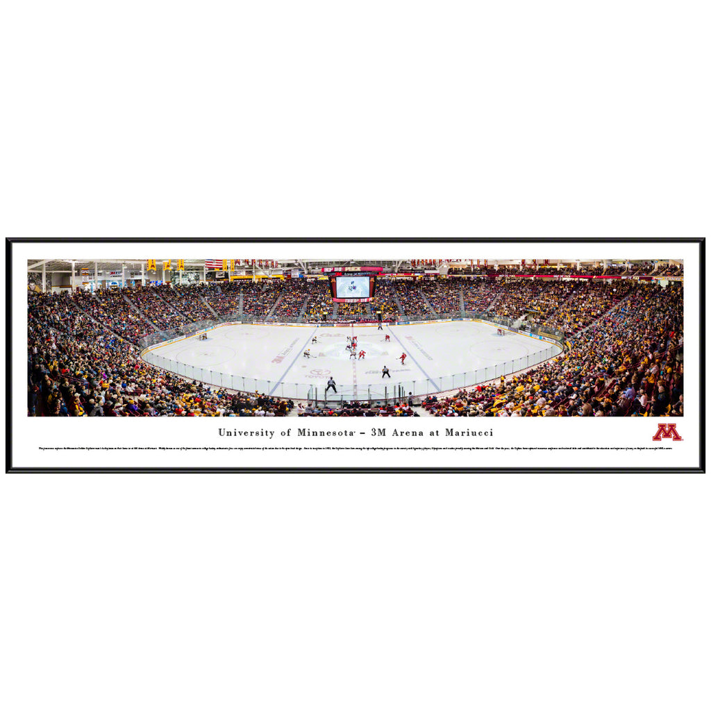Minnesota Golden Gophers Hockey Mariucci Arena Panoramic Picture (In-Store Pickup) Collectibles Blakeway Basic Frame  