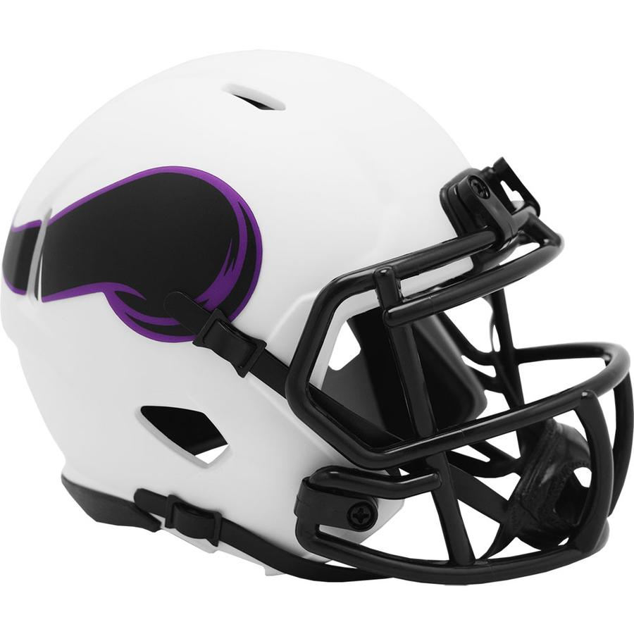 Minnesota Vikings Unsigned Riddell Lunar Eclipse Alternate Speed Mini Helmet Collectibles Riddell   
