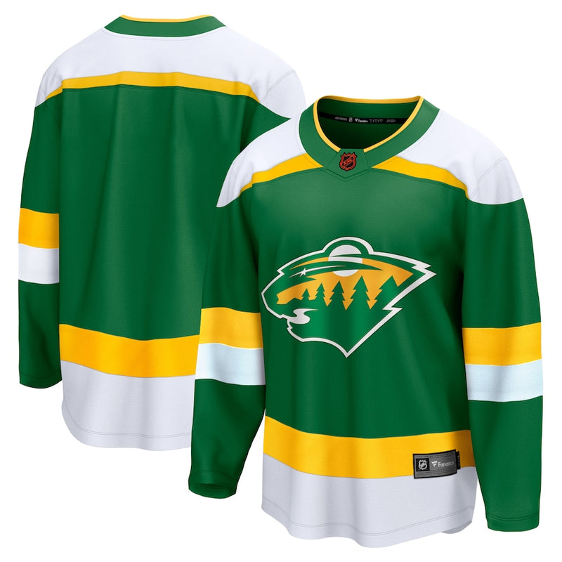 New Authentic Minnesota Wild Reverse Retro Adidas Hockey Jersey