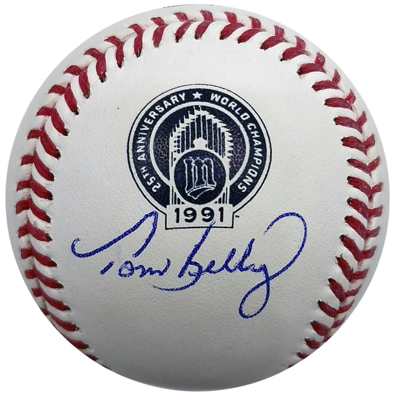 Tom Kelly Autographed 1991 World Champions 25th Anniversary Baseball Minnesota Twins Autographs Fan HQ   