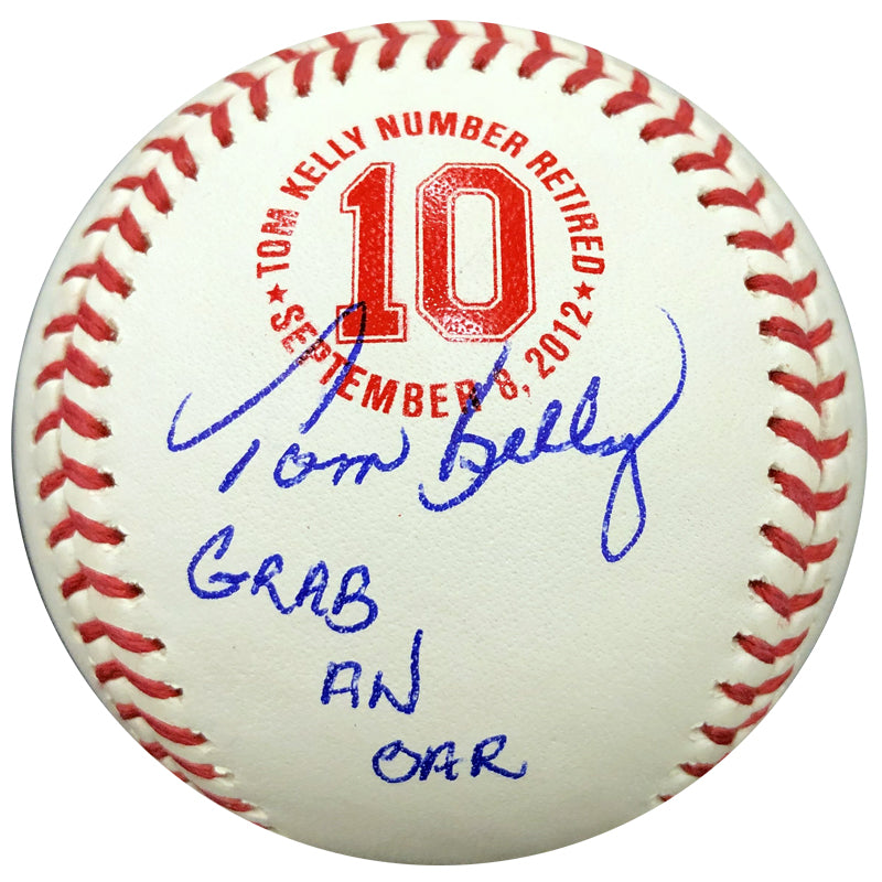 Tom Kelly Signed and Inscribed "Grab An Oar" Fan HQ Exclusive Number Retired Baseball Minnesota Twins (Number 1/10) Autographs Fan HQ   