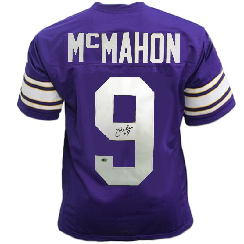 Jim McMahon Autographed Purple Pro-Style Jersey Autographs FanHQ   