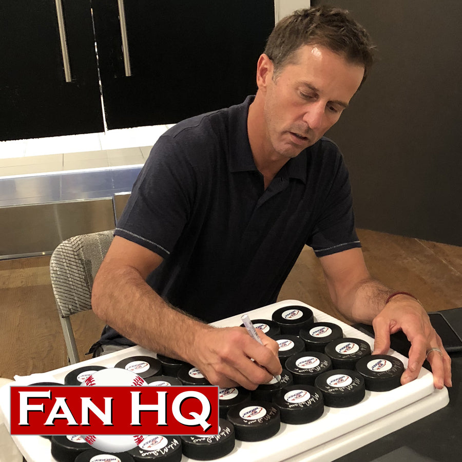 Mike Modano Autographed USA Hockey Puck Autographs FanHQ   