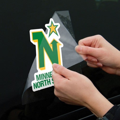 Minnesota North Stars 8" x 8" Perfect Cut Color Decal