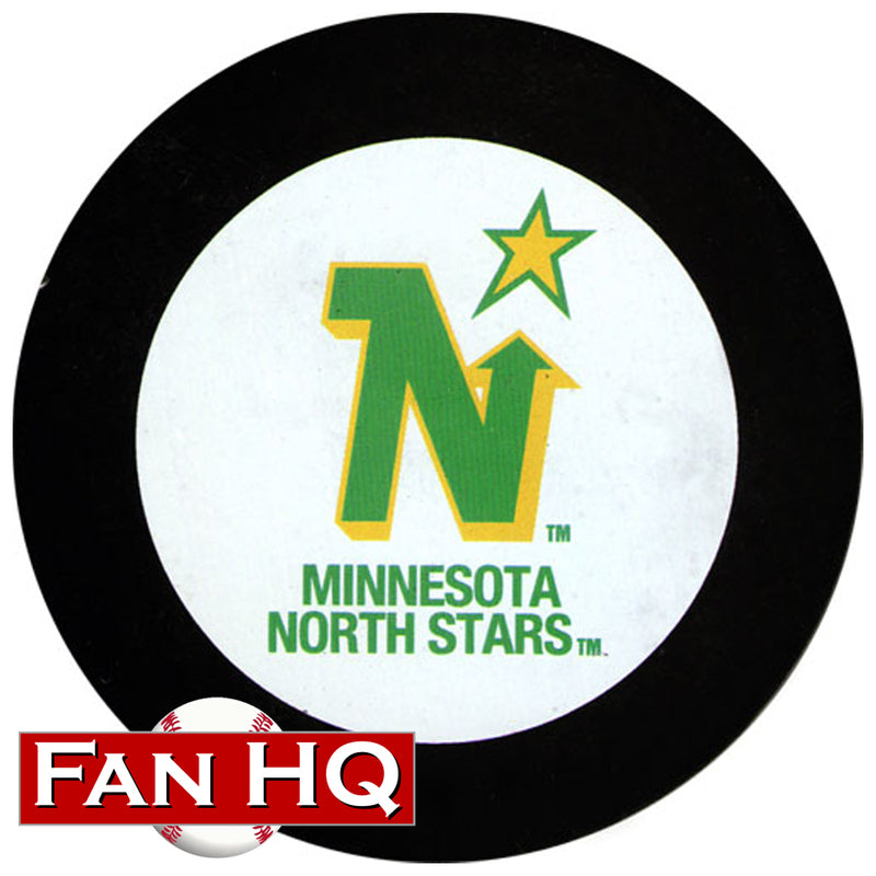Minnesota North Stars Logo Hockey Puck w/ Case Collectibles FanHQ   