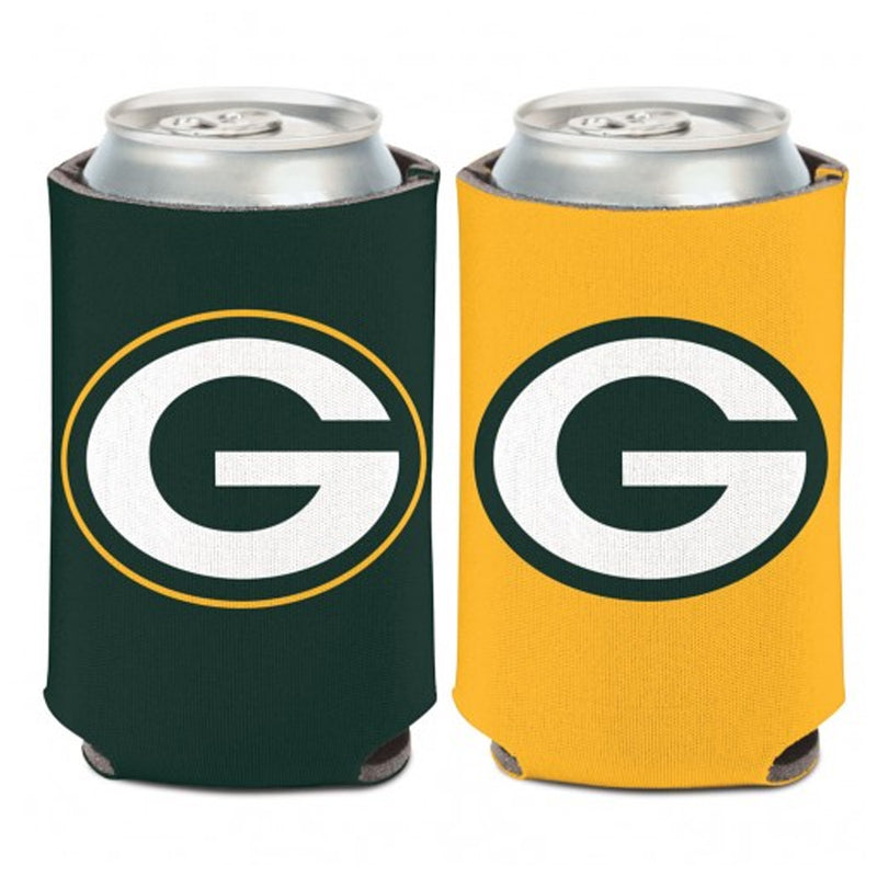 Green Bay Packers Logo 2-Sided 12 oz. Can Cooler Collectibles Wincraft   
