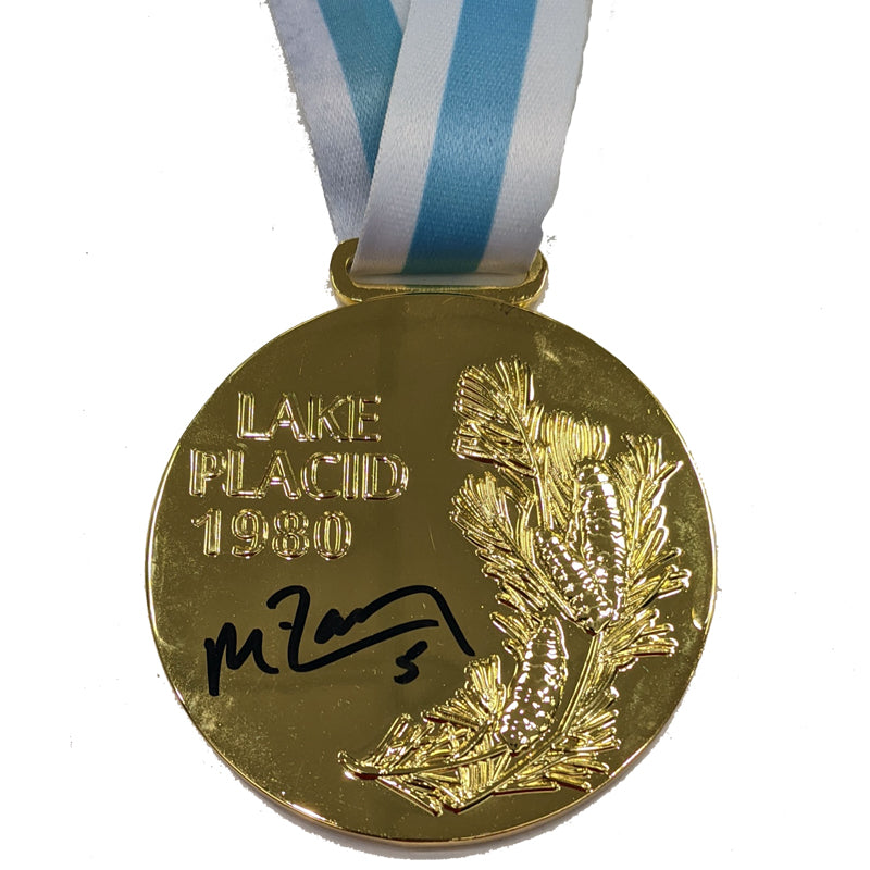 Mike Ramsey Autographed Replica 1980 Gold Medal Autographs Fan HQ   