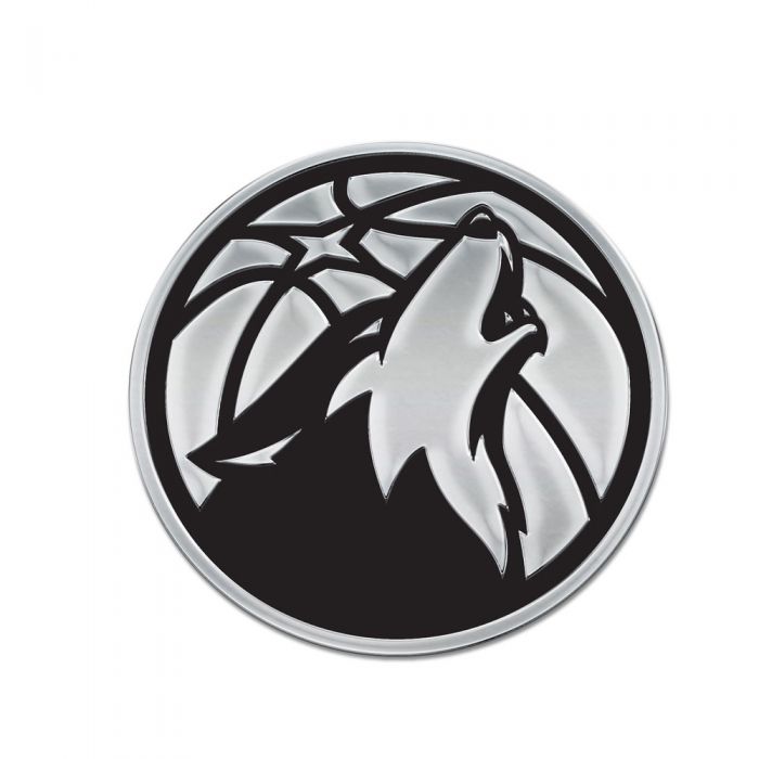 Minnesota Timberwolves Chrome Free Form Auto Emblem Automotive Wincraft   