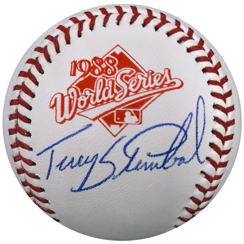 Terry Steinbach Autographed 1988 World Series OMLB Baseball