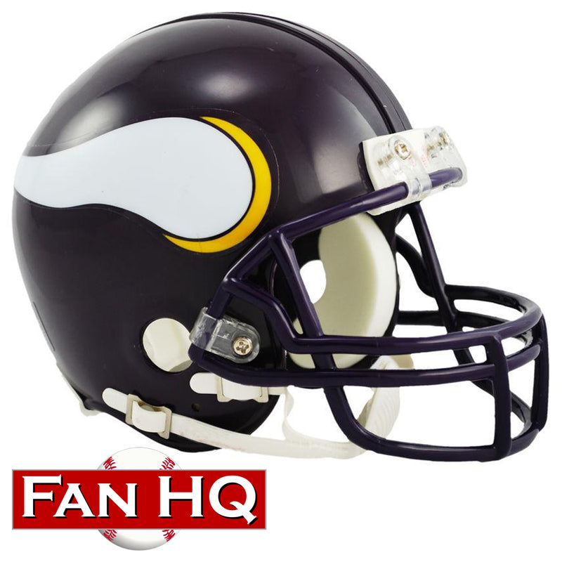 Minnesota Vikings Unsigned 1985-01 Throwback Riddell VSR4 Mini Helmet Collectibles Riddell   