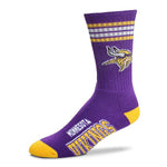 Minnesota Vikings Team Color Duster Socks Socks For Bare Feet   