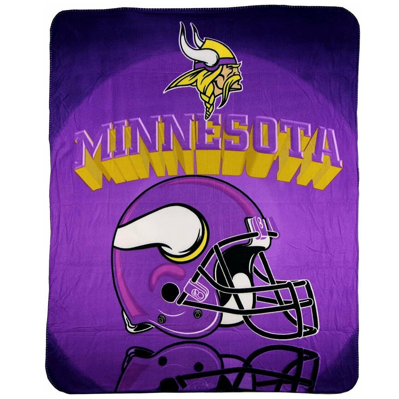 Minnesota Vikings 50" x 60" Fleece Throw Blanket Accessories STL Wholesale   