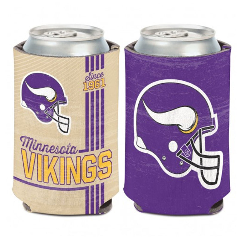 Minnesota Vikings Throwback Vintage Logo 2-Sided 12 oz. Can Cooler