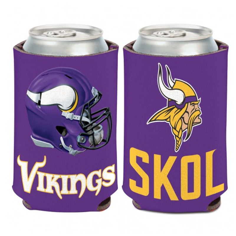 Minnesota Vikings SKOL 2-Sided 12 oz. Can Cooler Collectibles Wincraft   