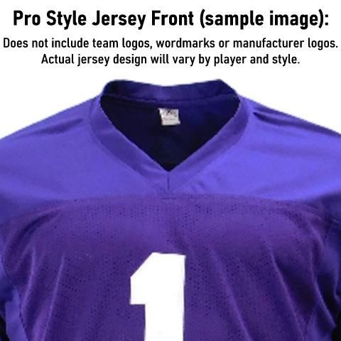FanHQ Justin Jefferson Autographed Purple Color Rush Pro-Style Jersey