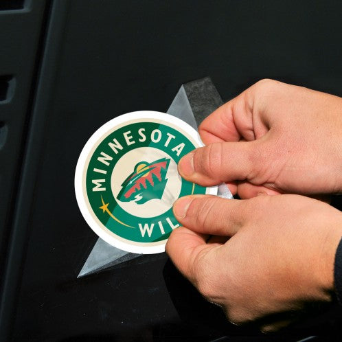 Minnesota Wild 2-pack 4" x 4" Perfect Cut Color Decals Collectibles Wincraft