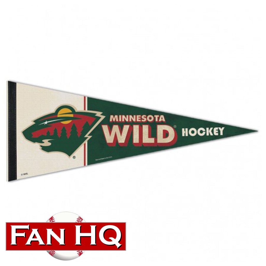Minnesota Wild Vintage Logo Premium Pennant Collectibles Wincraft