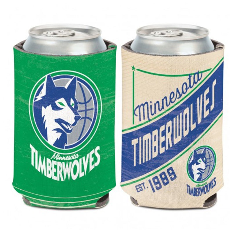 Minnesota Timberwolves Throwback Original Logo 2-Sided 12 oz. Can Cooler Collectibles Wincraft   
