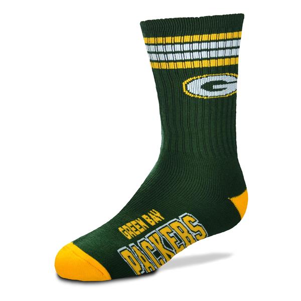 Green Bay Packers Youth Team Color Duster Socks Socks For Bare Feet   