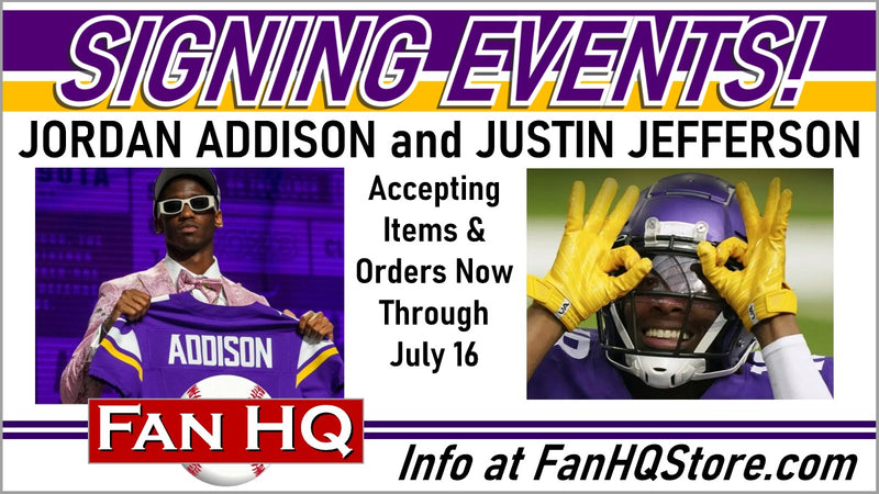 JUSTIN JEFFERSON Private Signing - Accepting Items Thru 7/16/23