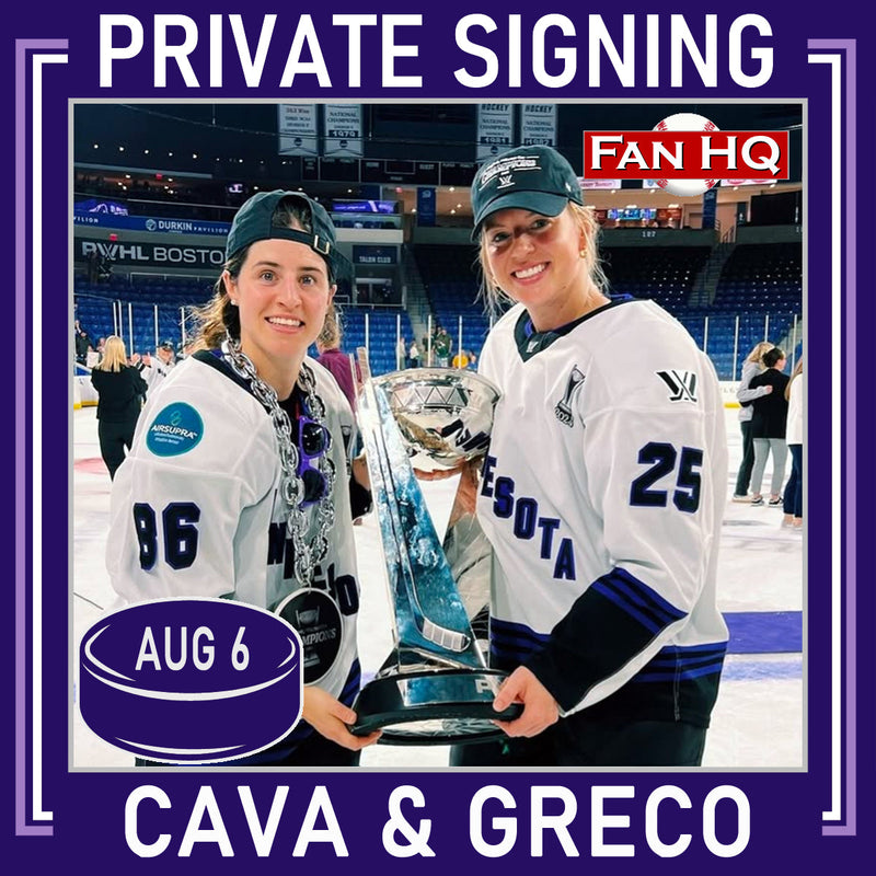 Private Signing with PWHL Champs MICHELA CAVA & EMMA GRECO - Items/Orders Due August 6