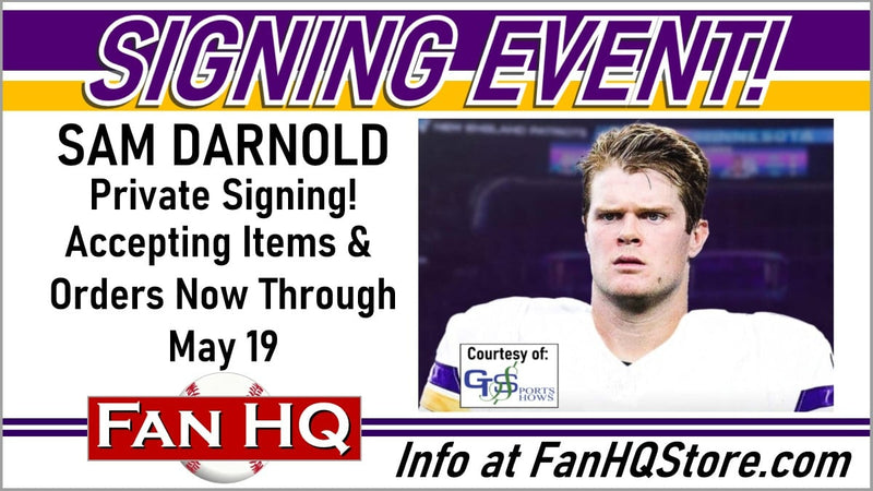 Sam Darnold Private Signing - Items Due 5/19