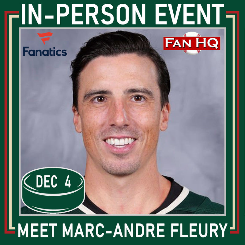 Meet MARC-ANDRE FLEURY at Fan HQ!  Thursday, December 4!