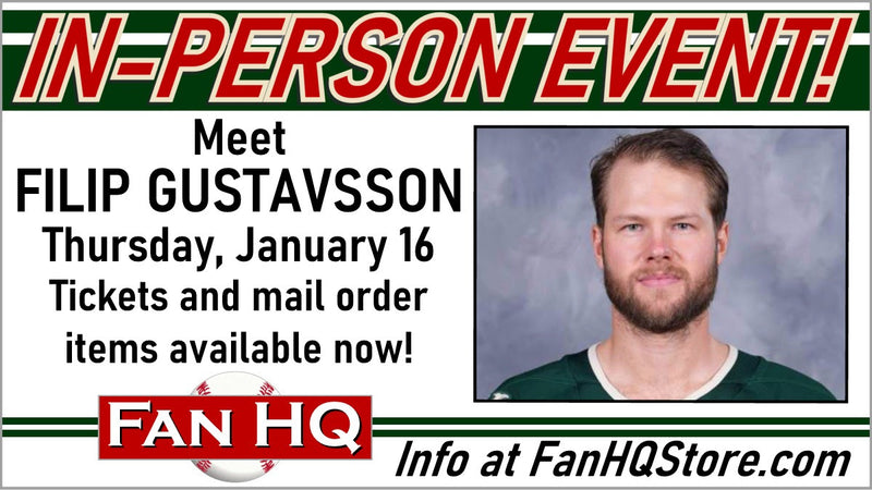 Meet FILIP GUSTAVSSON at Fan HQ - Thursday, January 16!