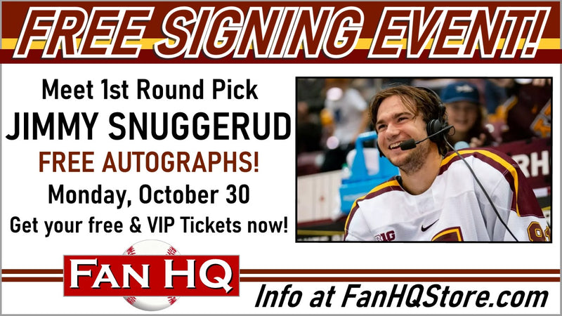 Meet 1st Round Pick JIMMY SNUGGERUD - Free Autographs!