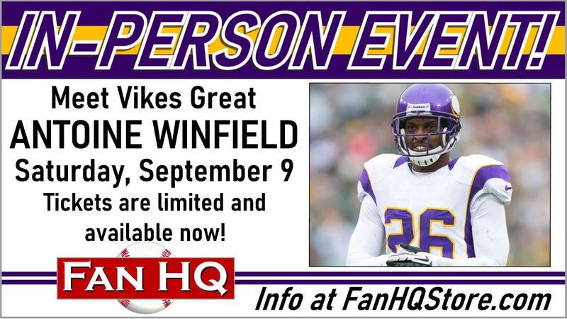 Meet ANTOINE WINFIELD at Fan HQ - Saturday, September 9!