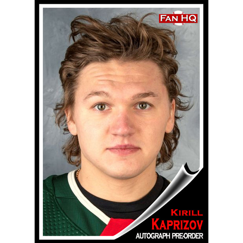 PRE-ORDER Kirill Kaprizov Signed Calder Trophy Items