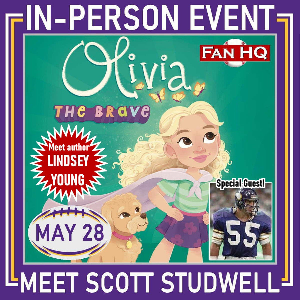 Scott Studwell and Author Lindsey Young "Olivia the Brave" Book Signing
