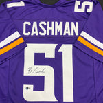 Blake Cashman Autographed Purple Pro-Style Jersey