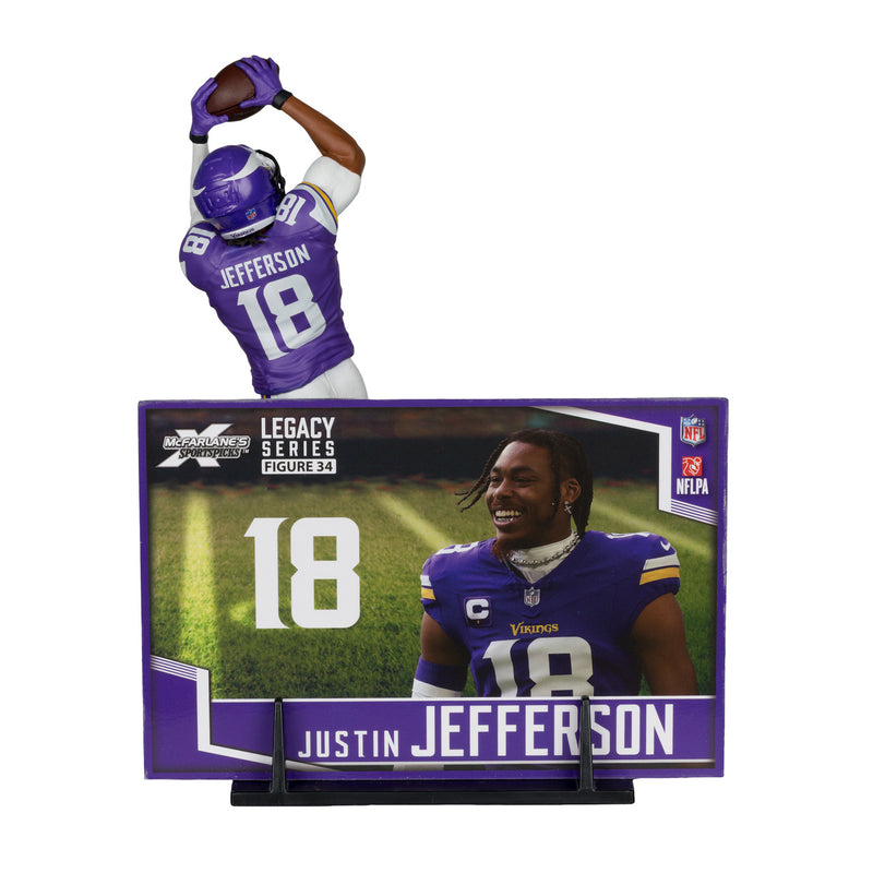 Justin Jefferson McFarlane's SportsPicks Legacy Series Action Figure Minnesota Vikings Collectibles McFarlane Toys