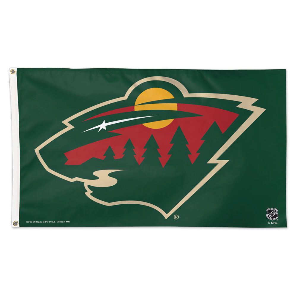 Minnesota Wild Deluxe 3' x 5' Flag Collectibles Wincraft   