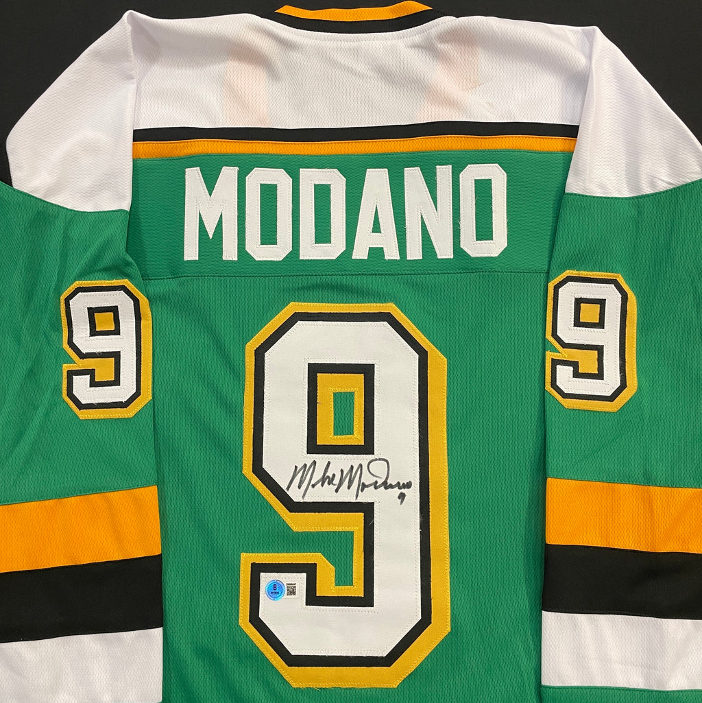 Mike Modano Autographed Green Pro-Style Jersey Autographs Fan HQ