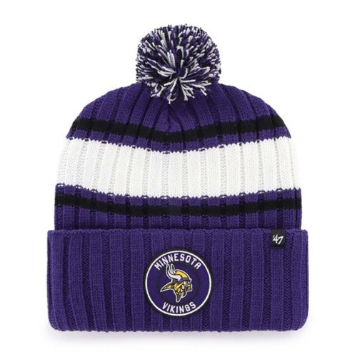 Minnesota Vikings '47 Brand Purple Plateau Cuff Knit w/ Pom Hats 47 Brand   