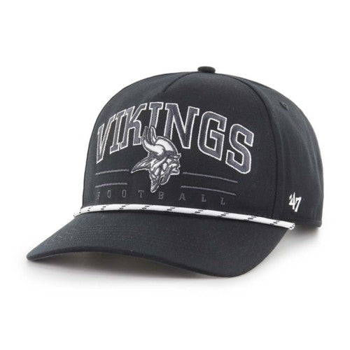 Minnesota Vikings '47 Brand Hitch Black Speckle Adjustable Rope Hat Hats 47 Brand   