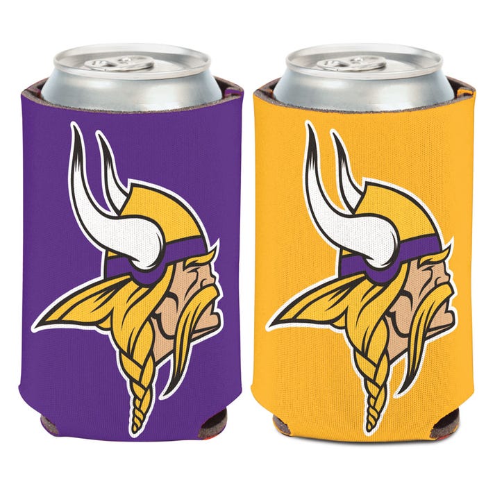 Minnesota Vikings Logo 2-Sided 12 oz. Can Cooler Collectibles Wincraft
